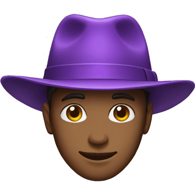 purple fedora emoji