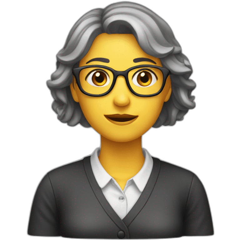 Professeur femme en pleurs emoji