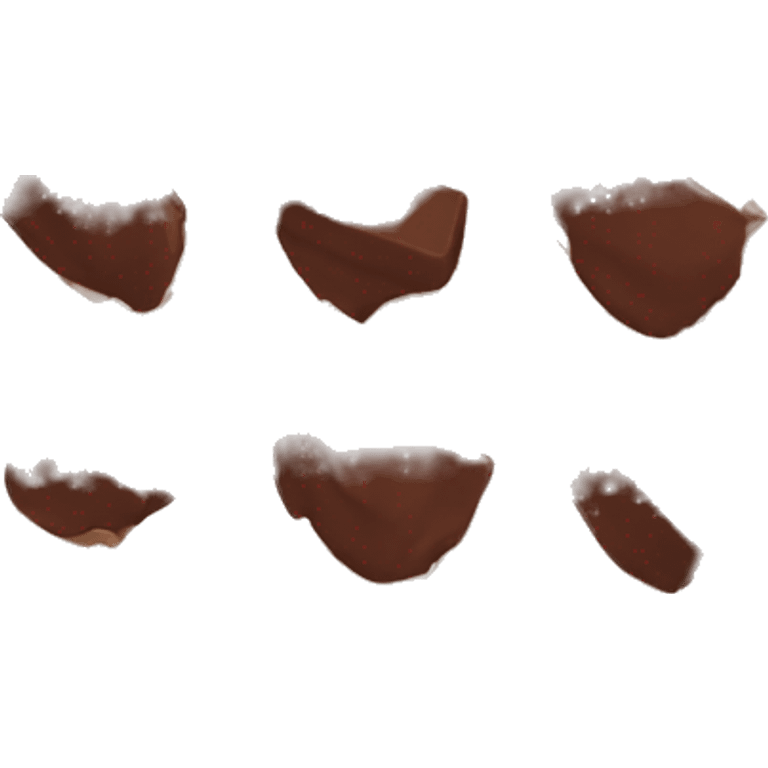 shattered chocolate emoji