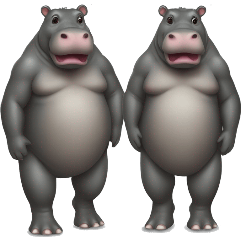 hippopotames full body emoji