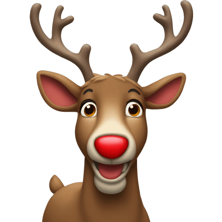 Red Nosed Reindeer emoji