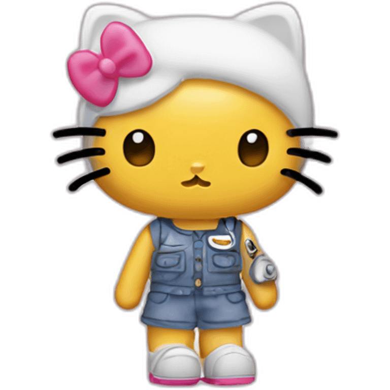 Hello kitty fatiguée emoji