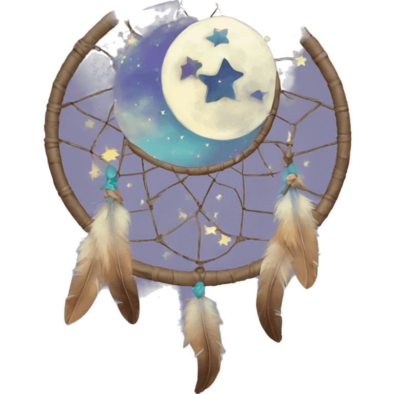 moon-and-stars-dreamcatcher emoji