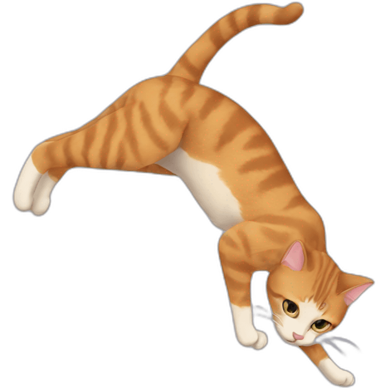 Cat acrobatics emoji