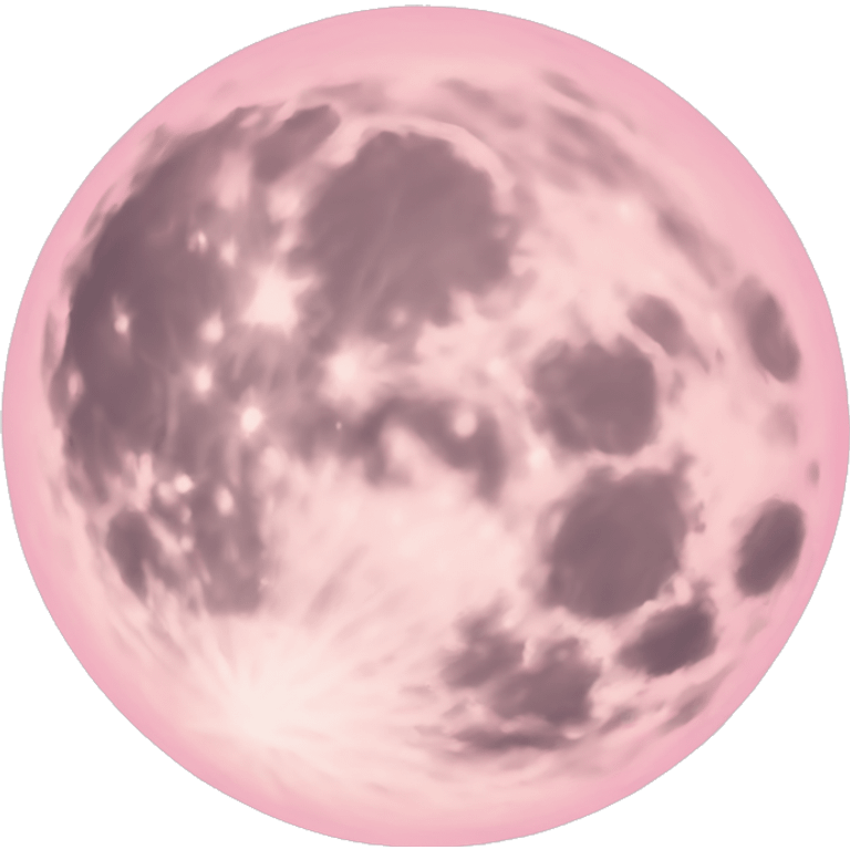 pastel pink moon emoji