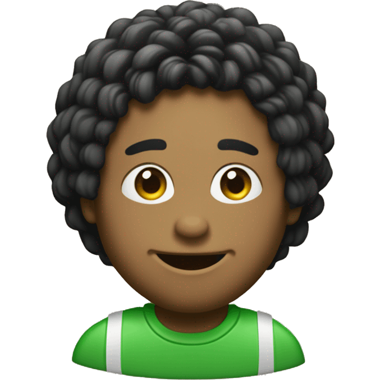 Crea un emoji que sea un círculo verde con tres rayas negras, las rayas estilo como las del wifi emoji