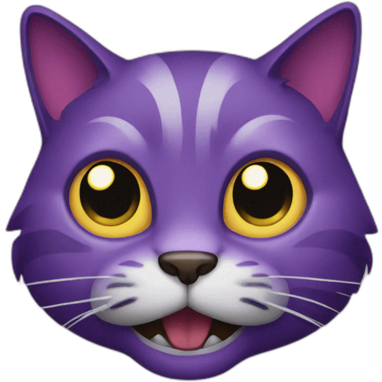 scary purple cat emoji