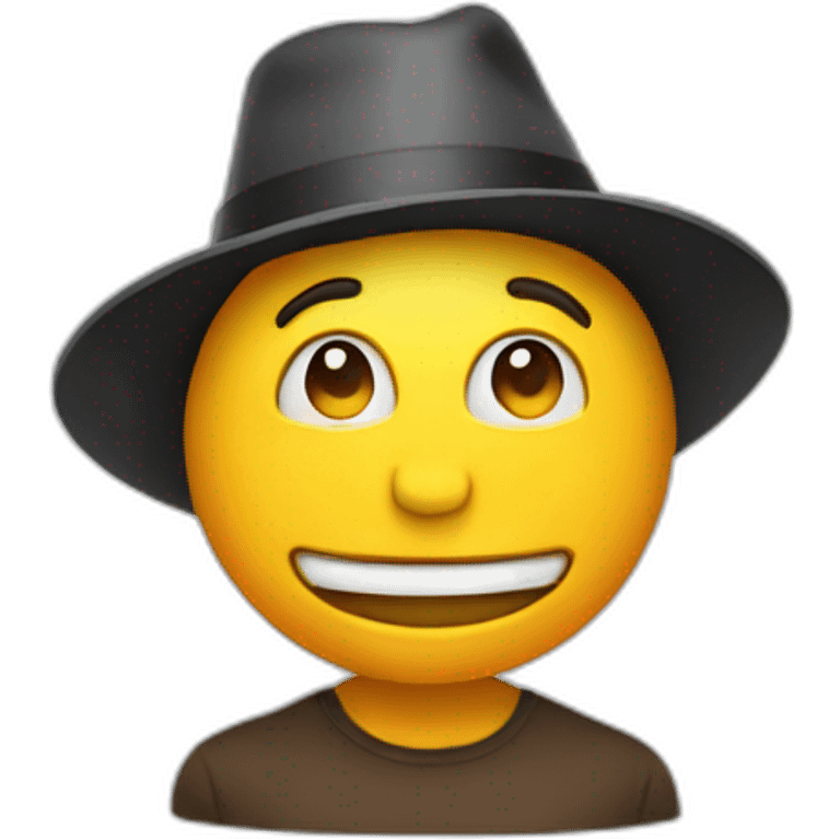 funny hat emoji