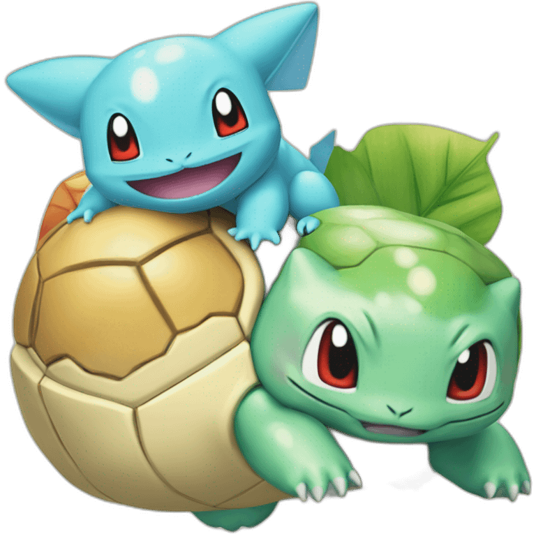 create a new pokemon between Bulbasaur and Squirtle emoji