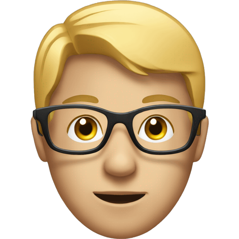 student with microchips as glasses emoji