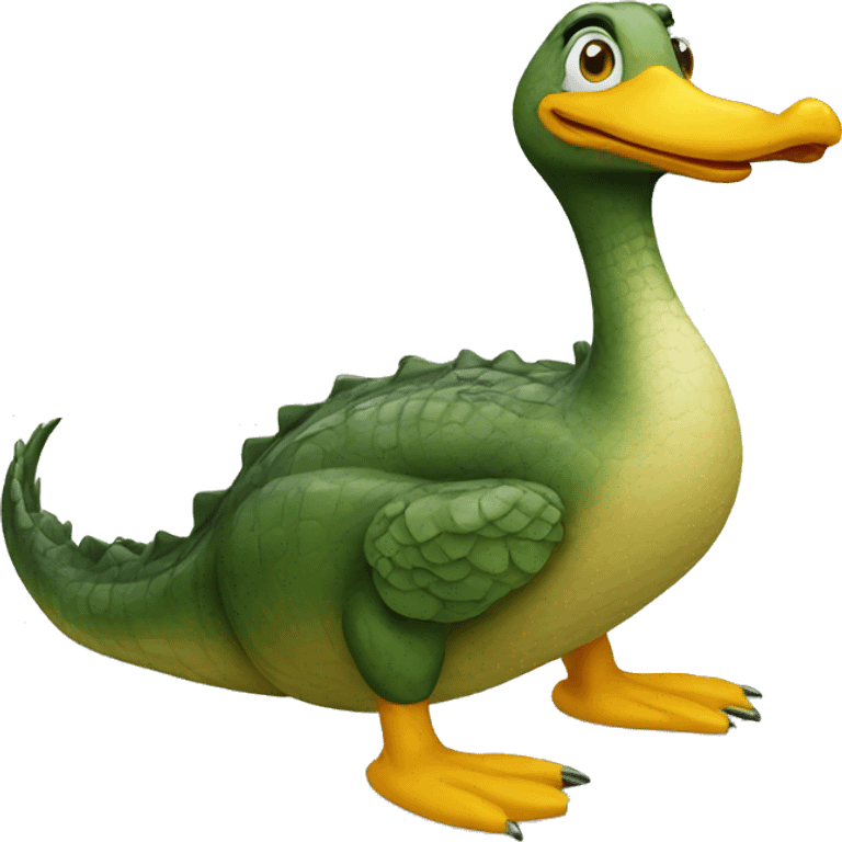 crocodile duck emoji