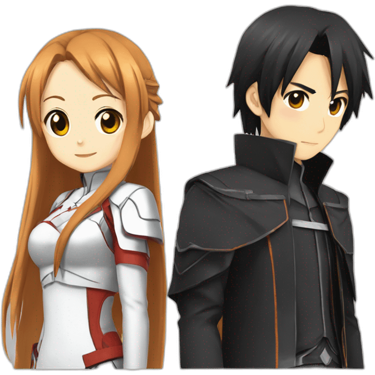 Asuna et Kirito emoji