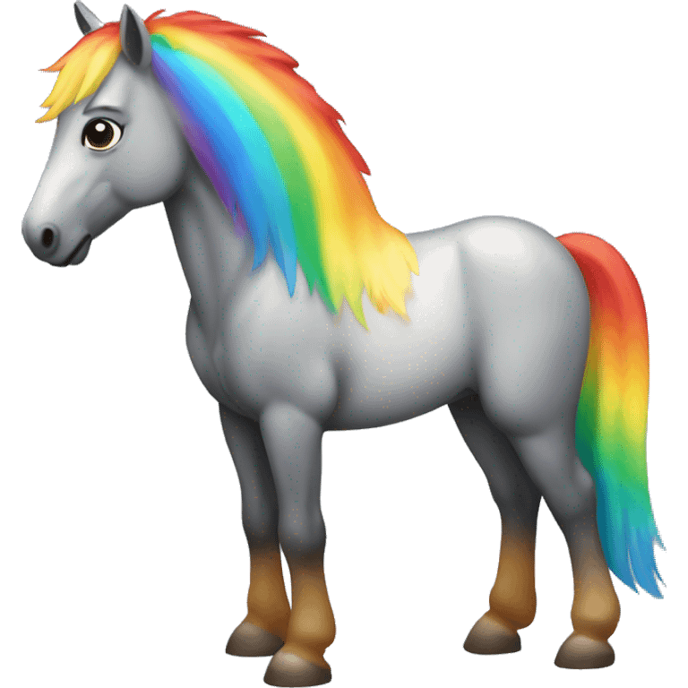 rainbow horse emoji