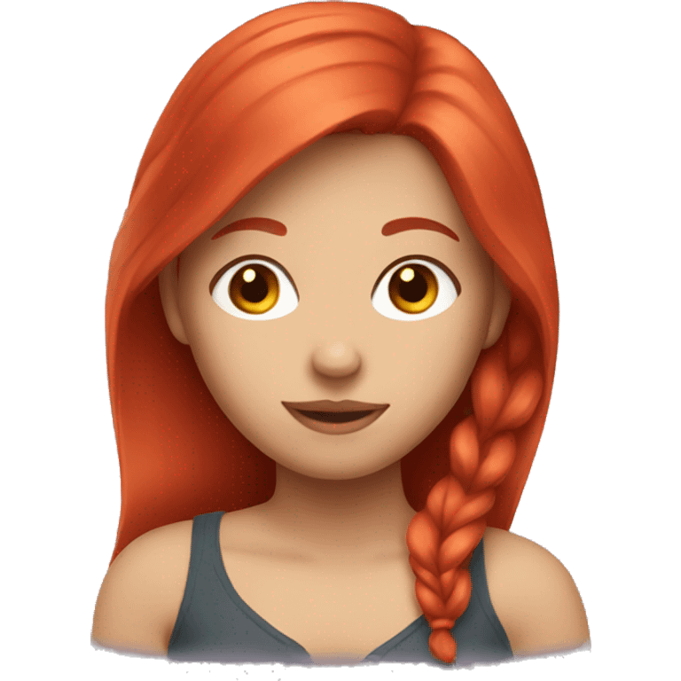 Girl with red hair  emoji