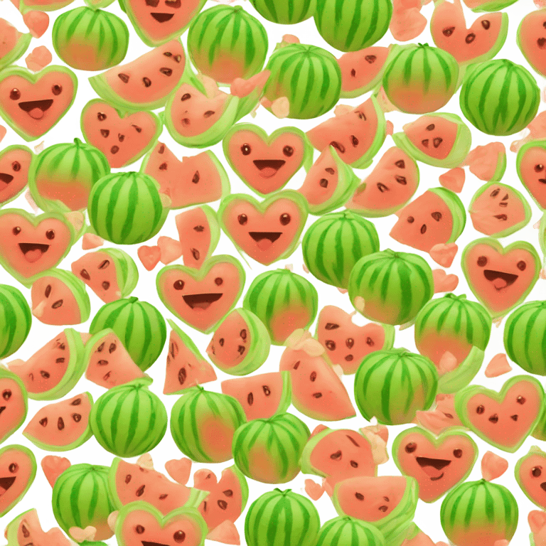 Melon heart emoji