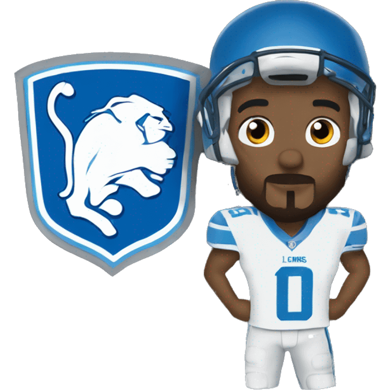 Detroit lions logi emoji