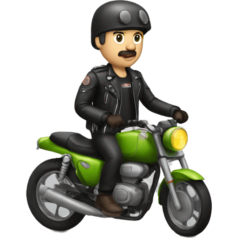 Berlin biker vegetarian  emoji