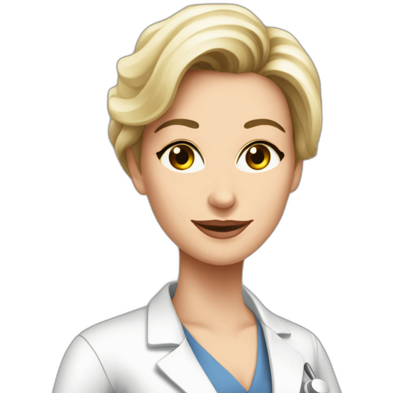 Posh-Radiologist-performing-breast-mammography-to-leni-klum emoji