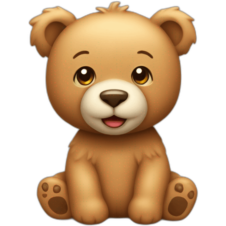 A cutie teddybear emoji