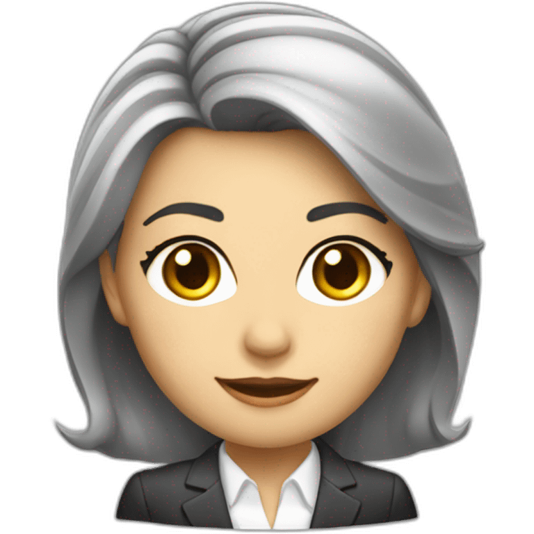 una mujer ejecutiva de la empresa nissan autos emoji