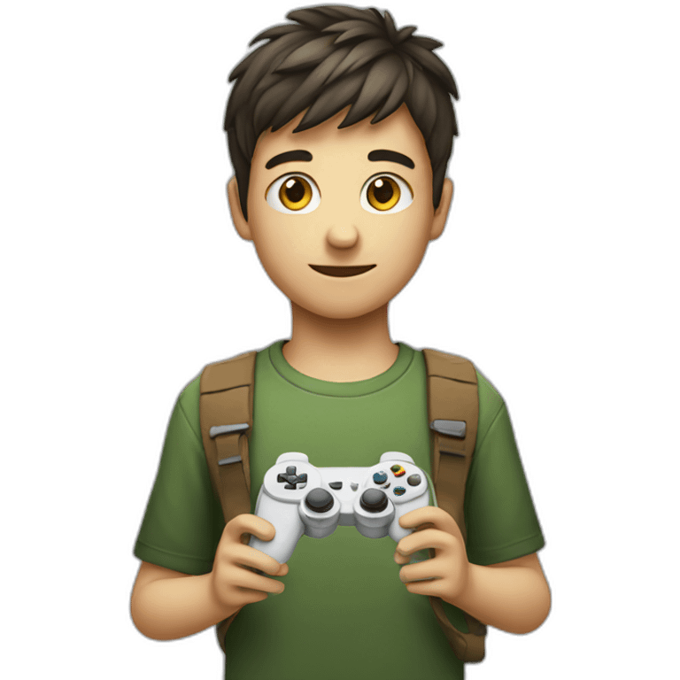 boy with gamepad emoji