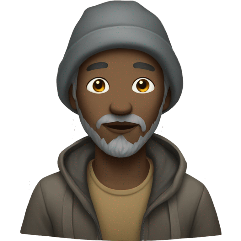 Homeless white skin  emoji