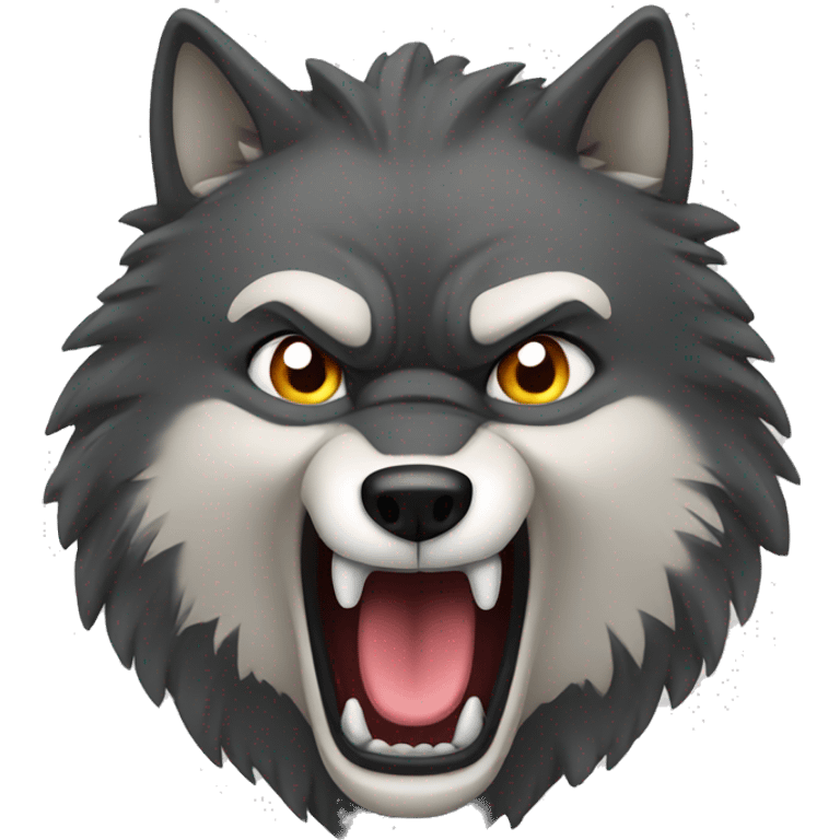 angry wolf emoji