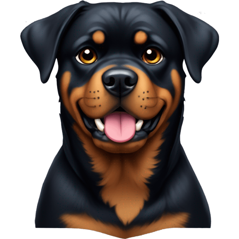 rottweiler com laço emoji