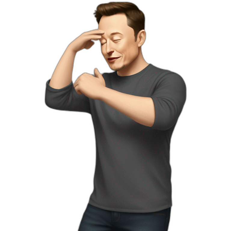 elon musk dab emoji