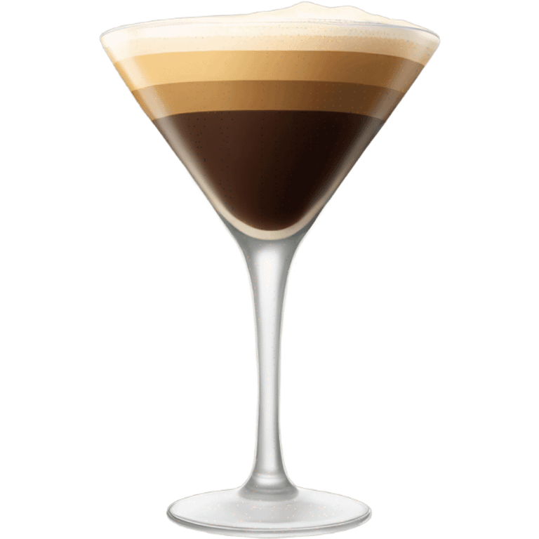 Espresso martini  in tall glass emoji