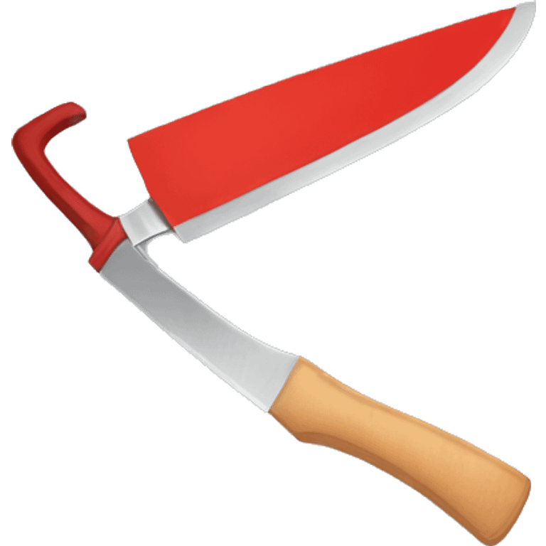  machete with a red handle emoji