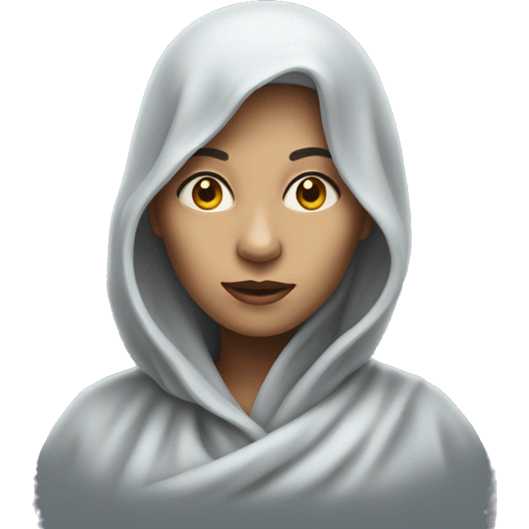 Realistic Ghostly woman emoji