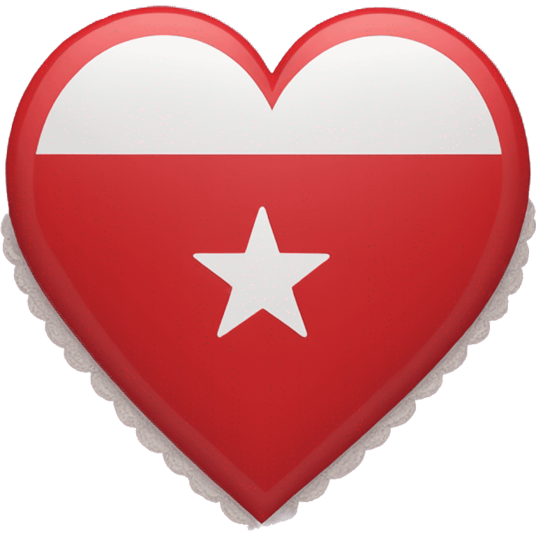 Heart shaped Gypsy Flag  emoji