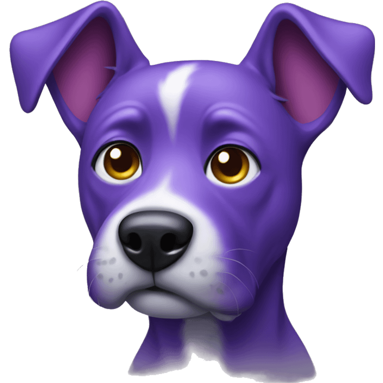 purple dog emoji