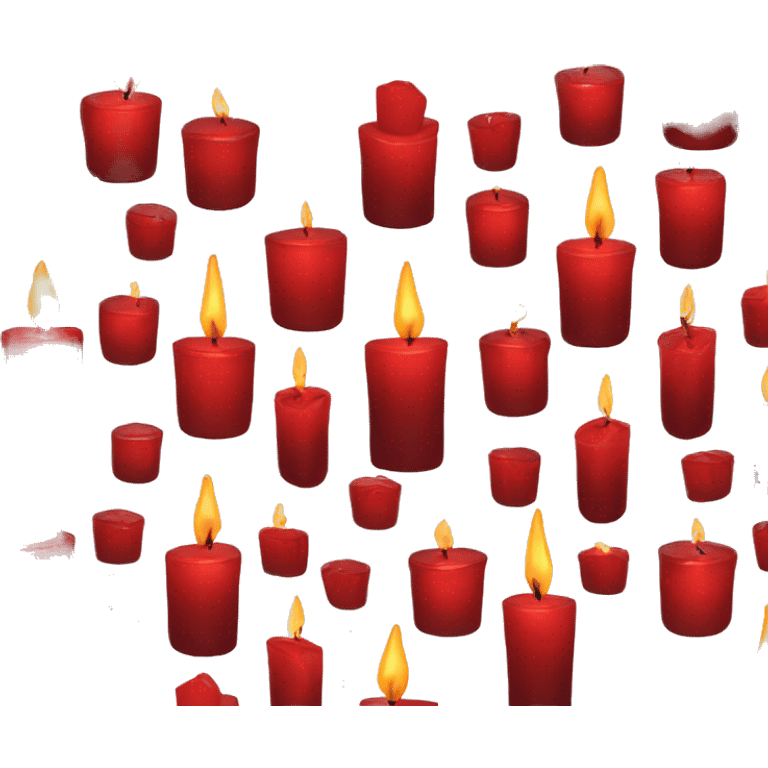 Red Glass Candle emoji