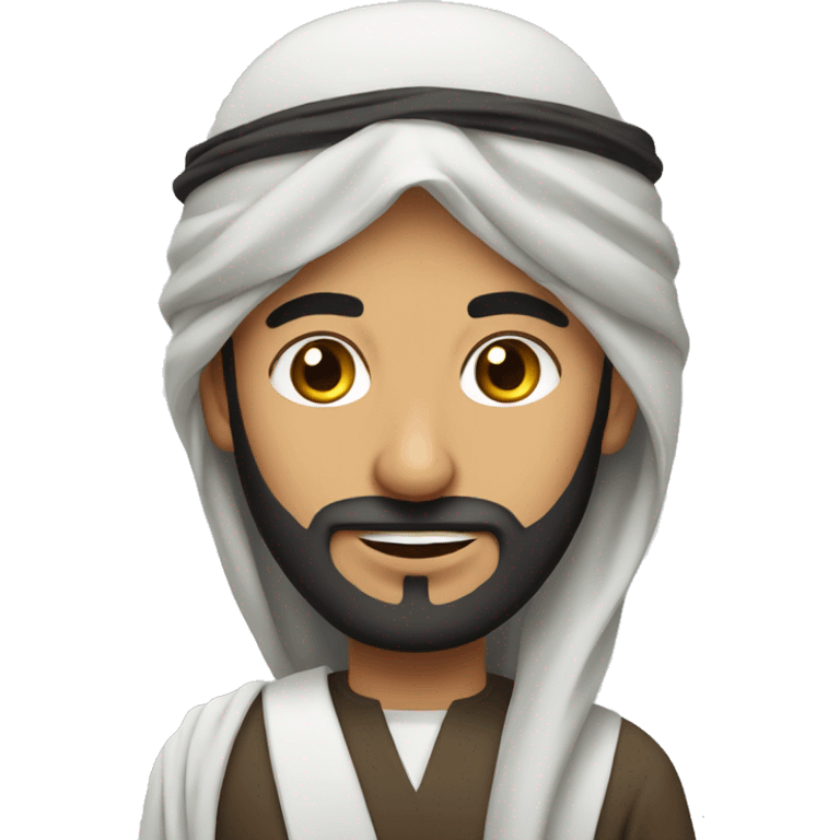 Arab with his wife  emoji