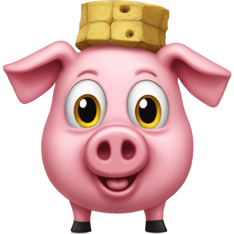 SpongeBob dressed as a pig emoji