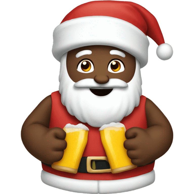 Santa with 6 pack  emoji