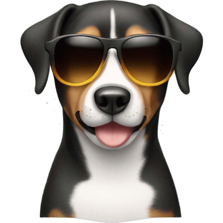 Dog with sunglasses  emoji