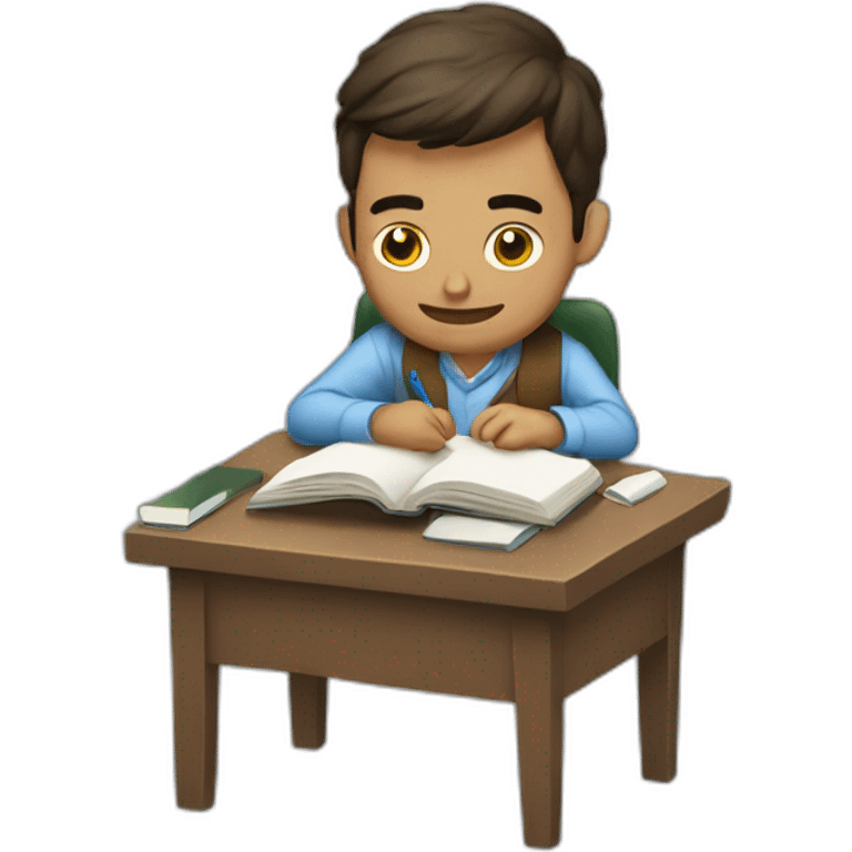 Hombre estudiando emoji