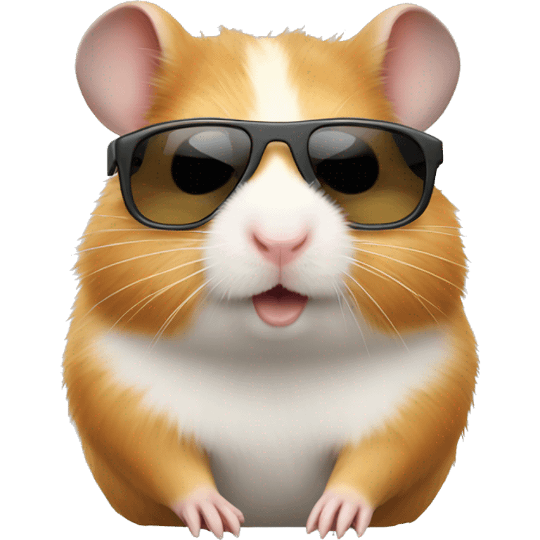 hamster with sunglasses emoji