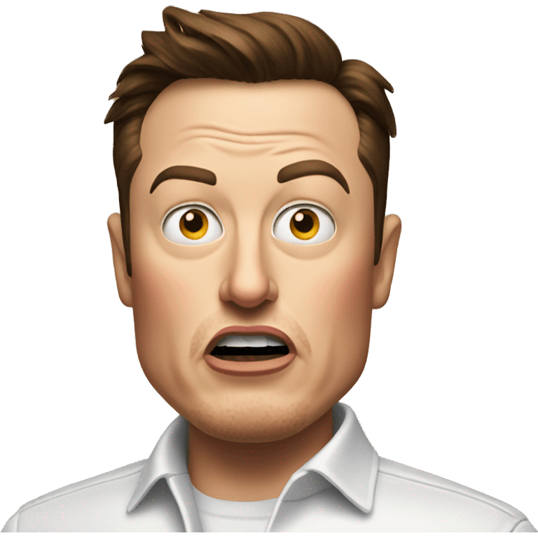 Elon musk angry for burger emoji