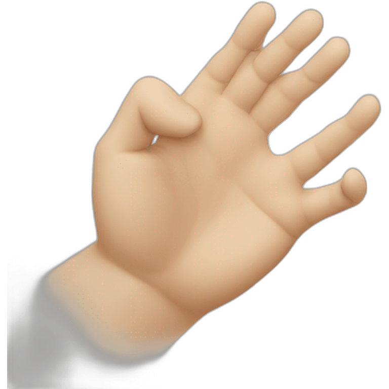 hand squashing emoji