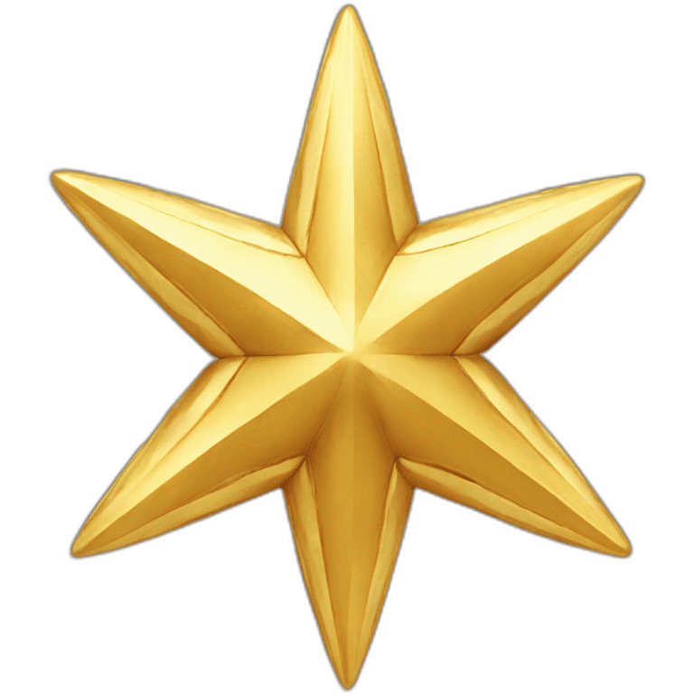 eight pointed golden fantasy star emoji