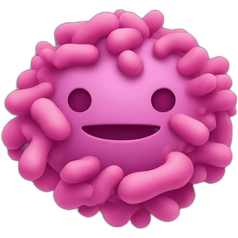 bacteria without face emoji