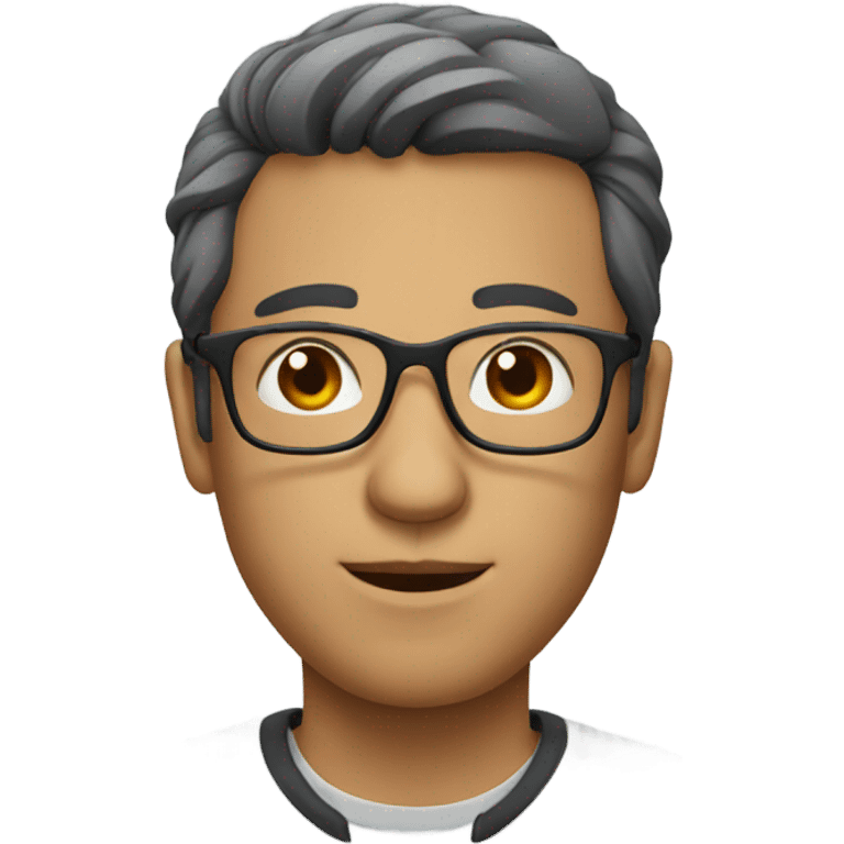 male portrait with glasses emoji