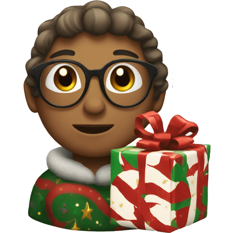 Christmas gift emoji