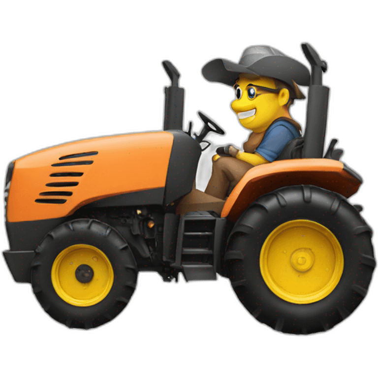 boar on tractor emoji