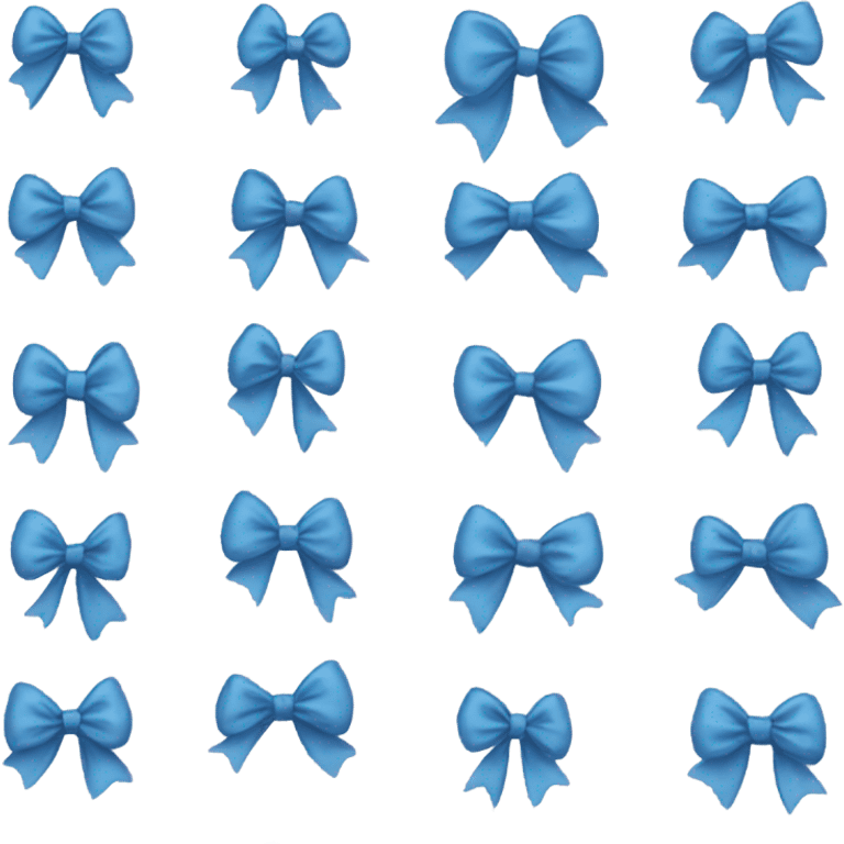 blue bow emoji