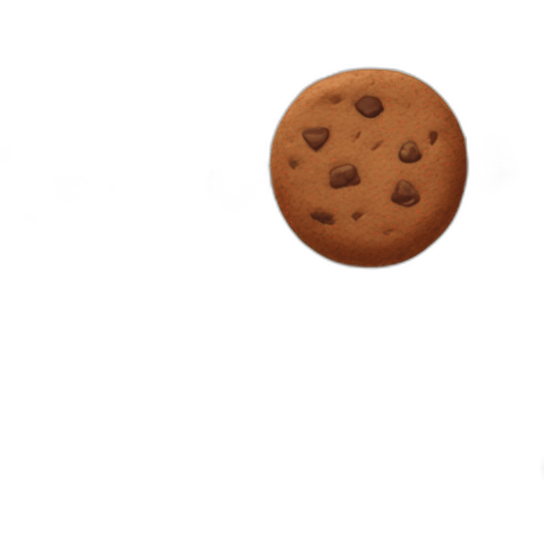 single chocolate cookie emoji